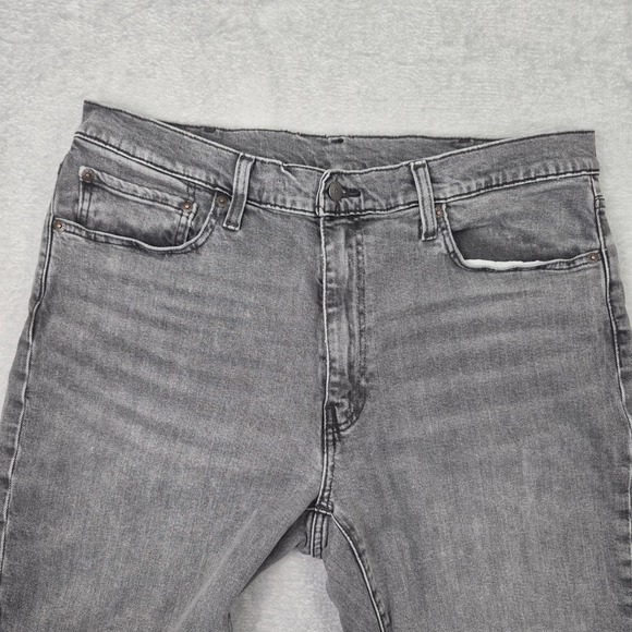 541 38x30 Levis Premium Athletic Taper Mens Grey Stretch Jeans Casual Dress - Picture 5 of 11